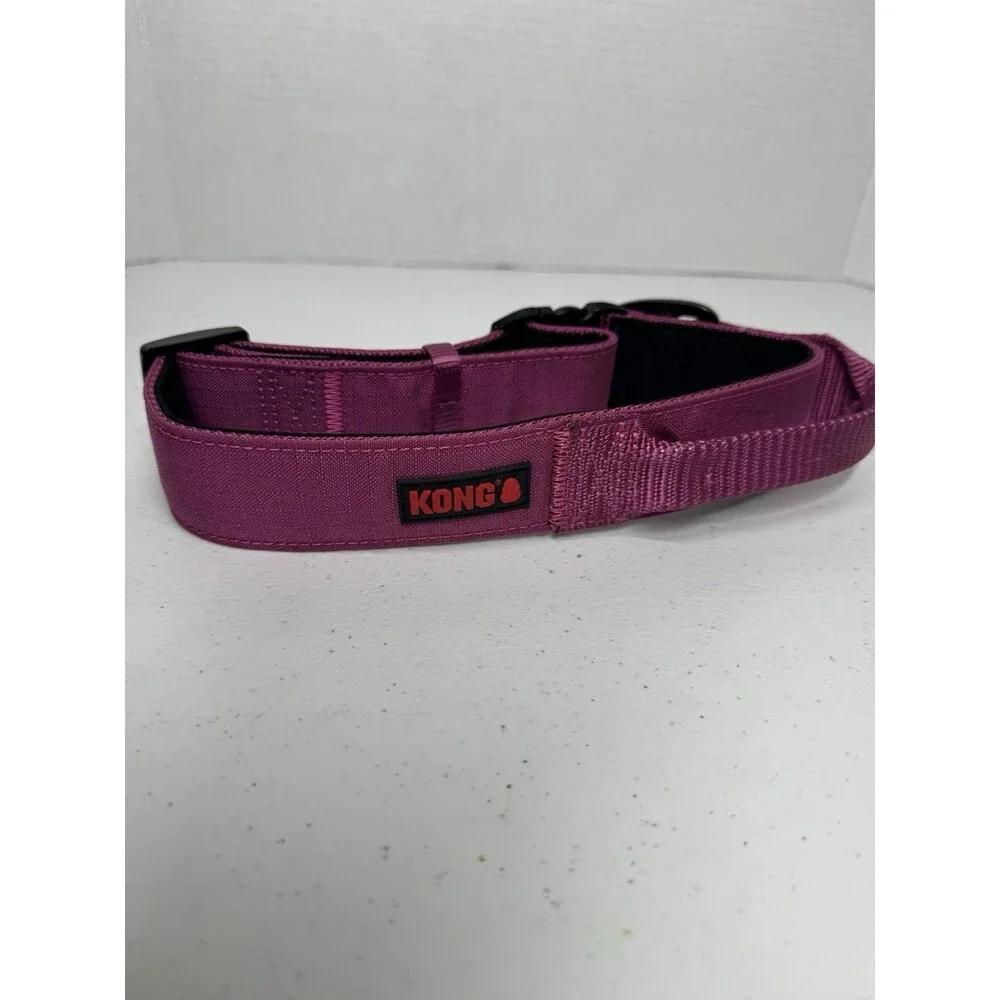 KONG Large Pink Dog Collar Ultra Durable Padded Handle Adjustable Control